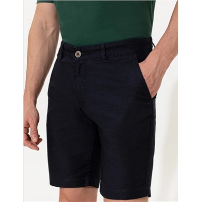 Lacivert Regular Fit Bermuda Şort