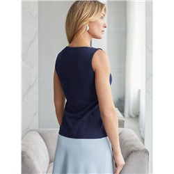 Топ из премиального хлопка с эластаном