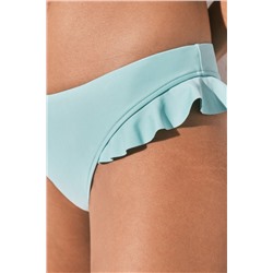 Braga bikini brasileña volantes azul