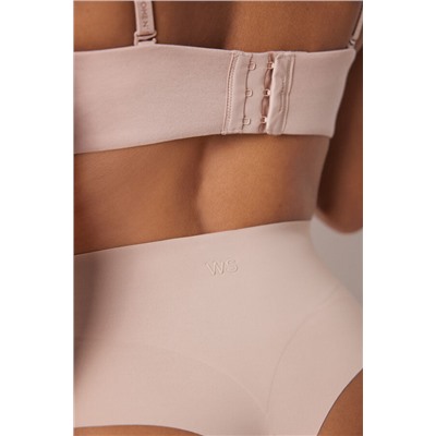 Tanga alta reductor y push up nude
