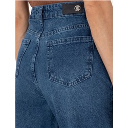 Açık Mavi Mom High Waist Fit Jean Pantolon