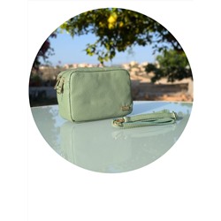 Итальянская сумка из натуральной кожи от AB.ZAPATOS Pelle 21-20 (370) MENTA