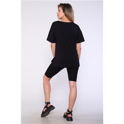 Костюм женский с велосипедками и футболкой 246а