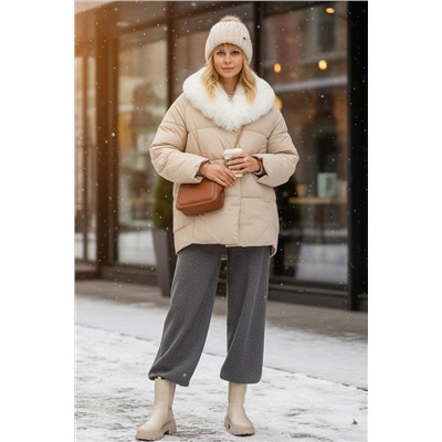 Куртка с меховым воротником арт.6677 зима, евро-зима