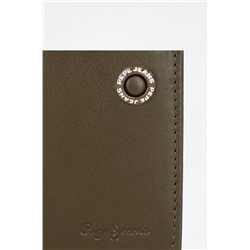 Tarjetero Badge Marrón