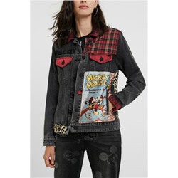 Chaqueta vaquera loose Mickey Mouse
