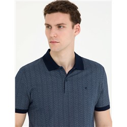 Lacivert Slim Fit Polo Yaka Tişört