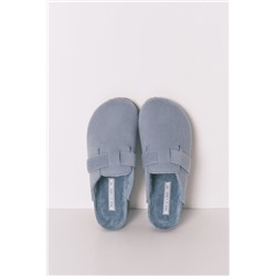 Zapatillas casa tipo zueco azul