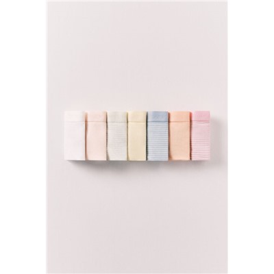 Pack 7 bragas anchas brasileñas algodón soft logo