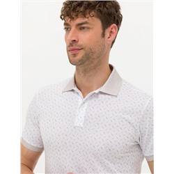 Ekru Slim Fit Polo Yaka Tişört