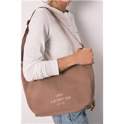 Bolsa térmica porta alimentos marrón