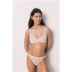 Sujetador triangular encaje blanco NATURAL