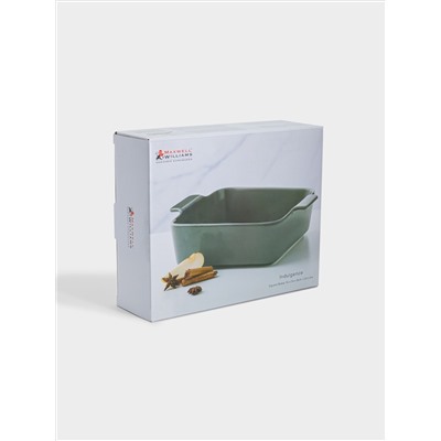 Форма для запекания, 24 см,  фарфор P, квадратная, серо-зеленая, Indulgence