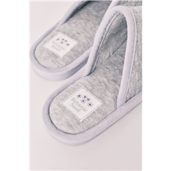 Zapatillas casa gris y violeta