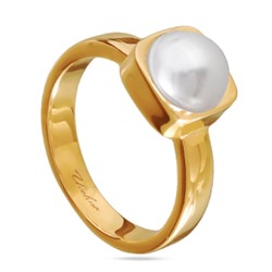 Кольцо Теннис (Майорка белая 8мм; покрытие золото), Есть комплект