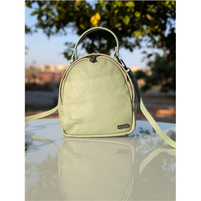 Итальянская сумка - рюкзак из натуральной кожи от AB Zapatos mochila NAPA menta АКЦИЯ