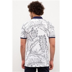 Erkek Beyaz Polo Yaka Tişört