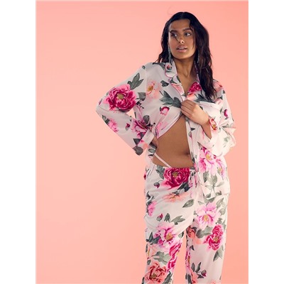 Victoria's Secret Glazed Satin Long Pajama Set