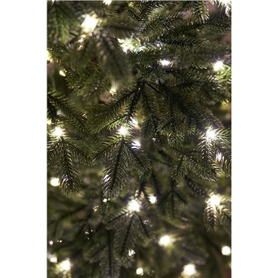 Ель искусственная литая с лампочками Тикко 1,25 м