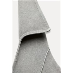 FADED-EFFECT INTERLOCK HALTER POLO TOP