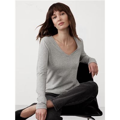 Timeless Long-Sleeve V-Neck T-Shirt