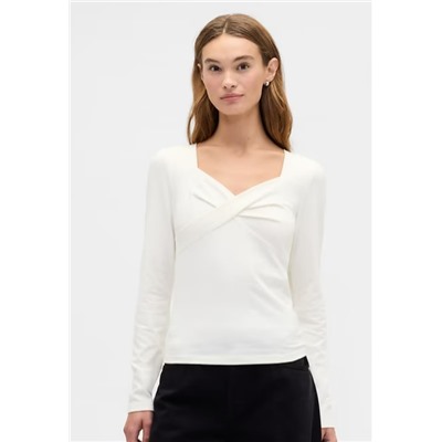 Twist-Front Sweetheart Top