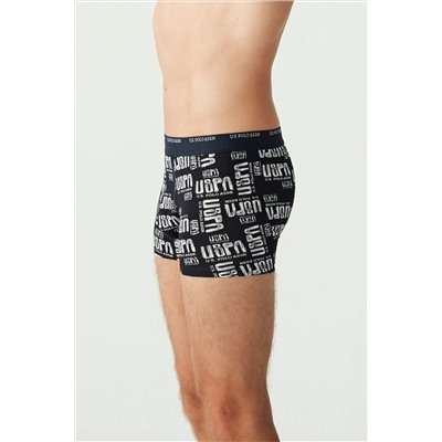 U.S. Polo Assn. Erkek Lacivert - Lacivert Melanj 3 Lü Boxer
