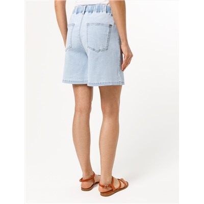 Шорты из эластичного денима