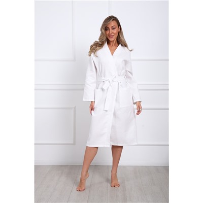 Халат вафельный женский