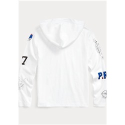 Boys 8-20 Polo Bear Cotton Hooded Tee
