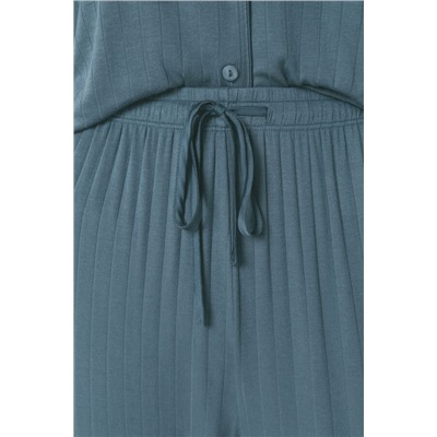 Pijama camisero Capri viscosa verde