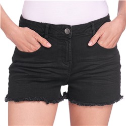 Damen Jeansshorts mit Fransen