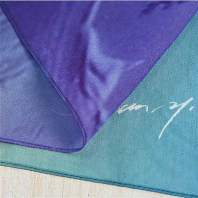 Искусственный шелковый абстрактный шарф