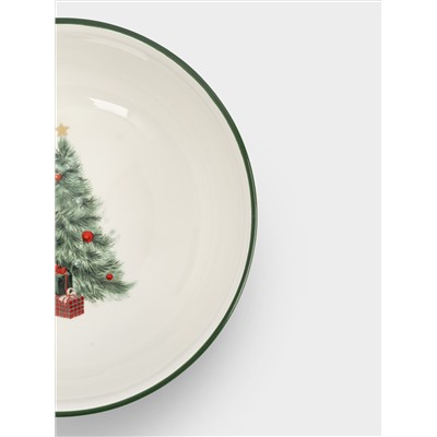 Салатник, 16х6 см, 750 мл, керамика D, зеленый, Лошадка и елка, Festival