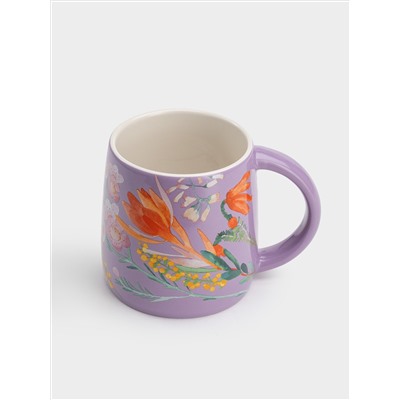 Кружка, 370 мл, лиловая, Garland