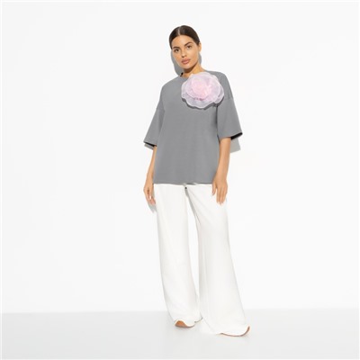 Футболка, Летний каприз (с брошкой)