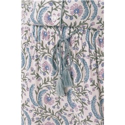 Pijama camisero largo flores verde