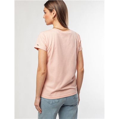 Футболка из премиального хлопка с V-образным вырезом