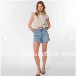 Женская льняная рубашка с рукавами-крылышками Velve*t Hear*t 🧡  Экспорт