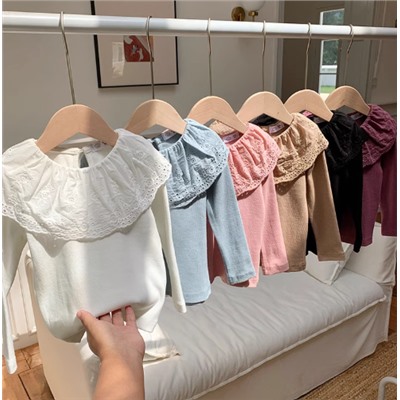 Хлопковая водолазка для девочек