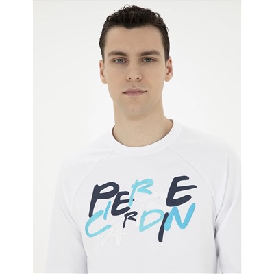 Beyaz Regular Fit Sweatshirt
