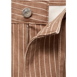 Jeans wideleg rayas tiro bajo cinturón