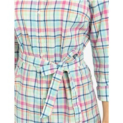 PLAID OXFORD DRESS