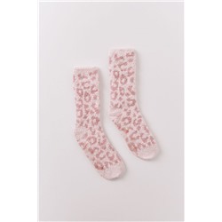 Calcetines largos leopardo rosa