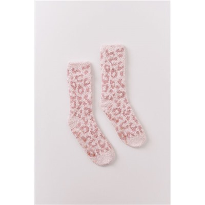 Calcetines largos leopardo rosa
