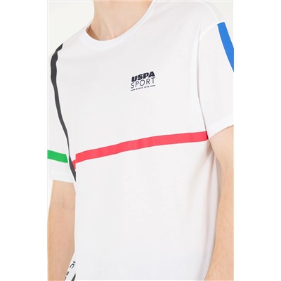 Erkek Beyaz Comfort Bisiklet Yaka Tişört