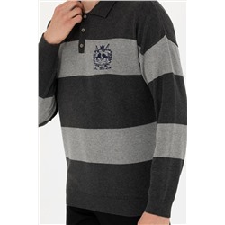 Erkek Antrasit Melanj Kazak