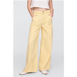 Mid Rise SuperSoft Baggy Utility Jeans