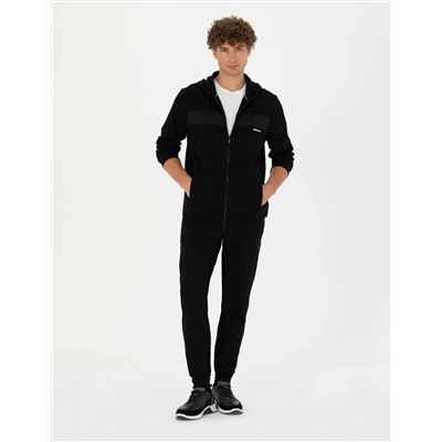 Siyah Regular Fit Hırka