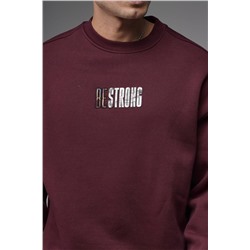 Свитшот будь сильным  БОРДО